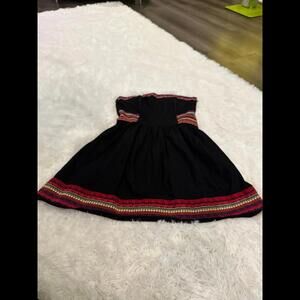 H & M strapless multicolor dress